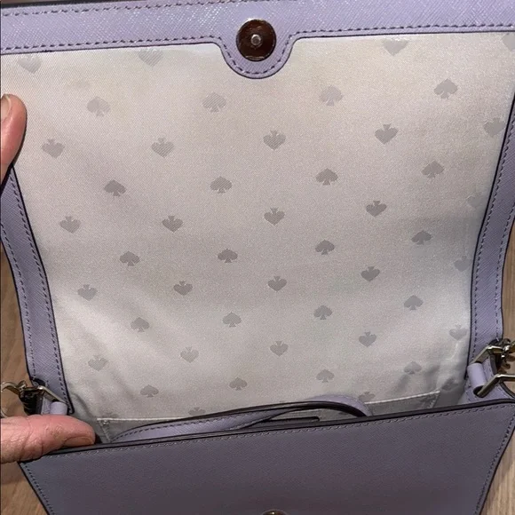 Kate Spade Purple Crossbody Bag with Gold Chain - Picture 5 of 6